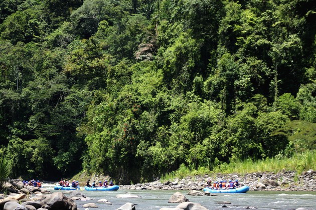 Rafting sur le Rio Pacuare, Côte caraïbe, Costa Rica