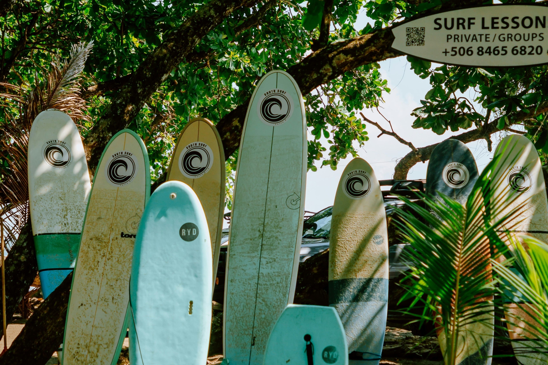 Guanacaste, Playa Hermosa, planche de surf, plage