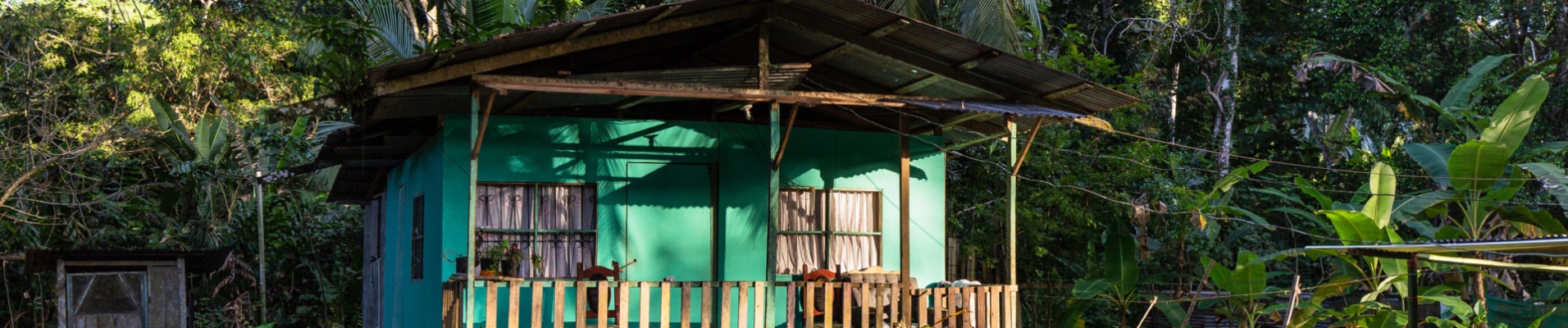 maison typique de la côte Caraïbe du Costa Rica